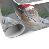 Kerstmis in Tiger Cadeaupapier (Rol Hoek)