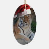 Kerstmis in Tiger Keramisch Ornament (Rechts)