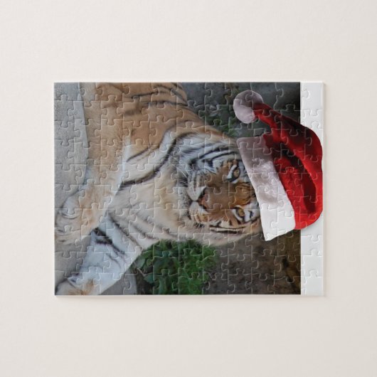 Kerstmis in Tiger Legpuzzel (Horizontaal)