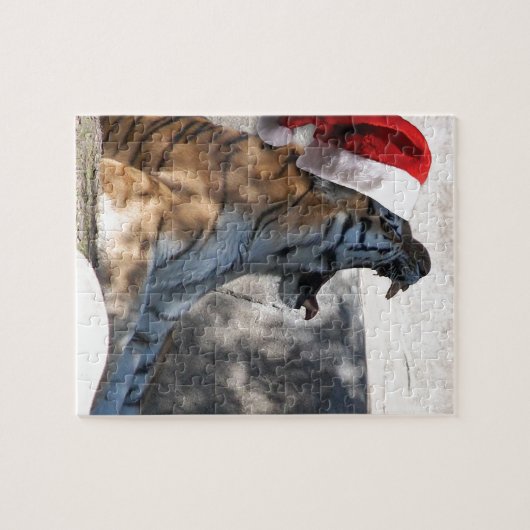 Kerstmis in Tiger Legpuzzel (Horizontaal)