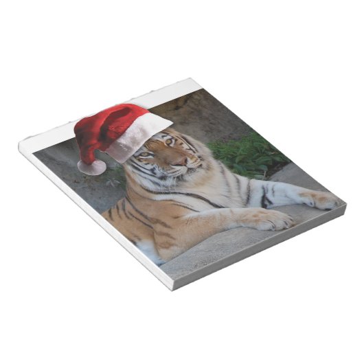 Kerstmis in Tiger Notitieblok (Schuin)