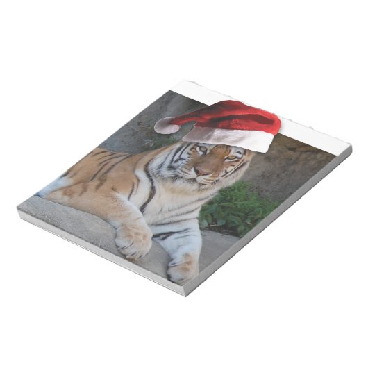 Kerstmis in Tiger Notitieblok (Linkerzijde)