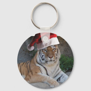 Kerstmis in Tiger Sleutelhanger