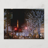 Kerstmis in Tokio, Japan Feestdagenkaart (Voorkant)