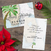 Kerstmis in Tropische Feestdagen van Florida Feestdagenkaart
