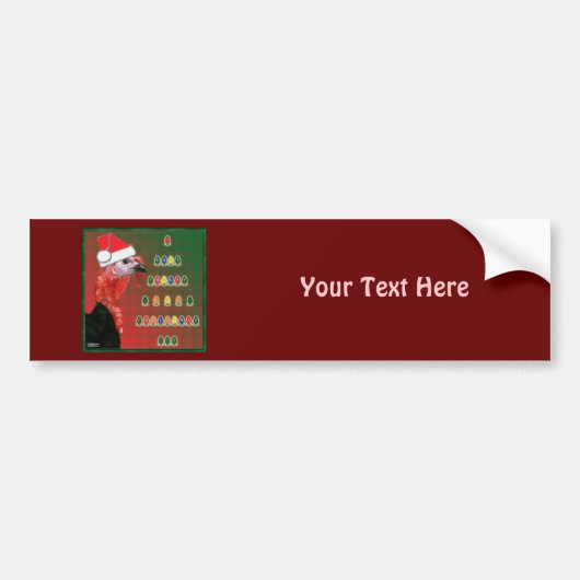 Kerstmis in Turkije Bumpersticker (Voorkant)