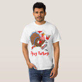 Kerstmis in Turkije (Martini) T-shirt (Voorkant volledig)