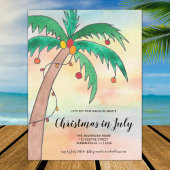 Kerstmis in uitnodiging van juli