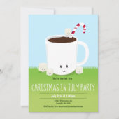 Kerstmis in uitnodiging van juli (Voorkant)