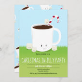 Kerstmis in uitnodiging van juli (Voorkant / Achterkant)