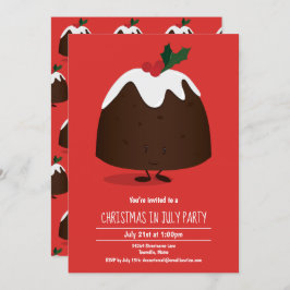 Kerstmis in uitnodiging van juli