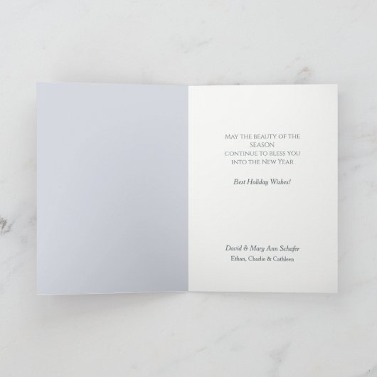 Kerstmis in Utah Winter Landschap Feestdagen Kaart (Binnen)