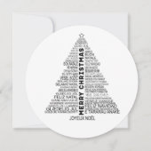 🎄 Kerstmis in veel talen Feestdagenkaart (Voorkant)