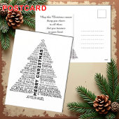 🎄 Kerstmis in veel talen vakantie-briefkaart Feestdagenkaart