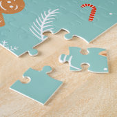 Kerstmis in vette letters - Helder, vrolijke feest Legpuzzel (Zijkant)