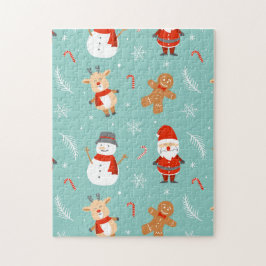 Kerstmis in vette letters - Helder, vrolijke feest Legpuzzel