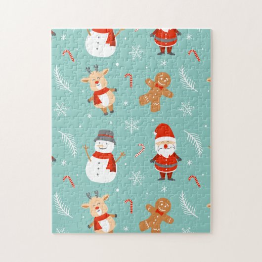 Kerstmis in vette letters - Helder, vrolijke feest Legpuzzel (Verticaal)