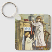 Kerstmis in Victoriaanse stijl, Kinderen Kerstsokk Sleutelhanger (Voorkant)