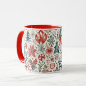 Kerstmis in vintage Scandinavische stijl Mok (Voorkant links)