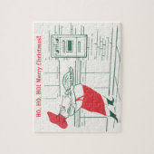 Kerstmis in vintage stijl, Kerstman Chef en kalkoe Legpuzzel (Verticaal)