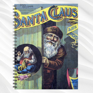 Kerstmis in vintage stijl, Kerstman en Zijn Werk B Notitieboek