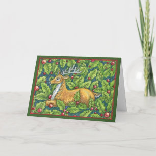 Kerstmis in vintage stijl, makkelijk aan te passen feestdagen kaart
