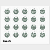 Kerstmis in vintage stijl Noordpool Vierkante Sticker (Vel)