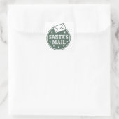 Kerstmis in vintage stijl Noordpool Vierkante Sticker (Tas)