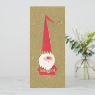 Kerstmis in vintage stijl, schattige Kerstman kabo Kaart