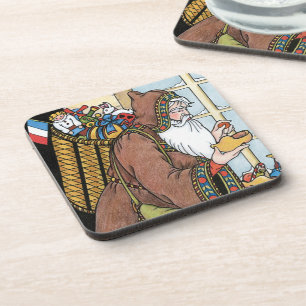 Kerstmis in vintage stijl, Sinterklaas Speeltjes K Drankjes Onderzetter