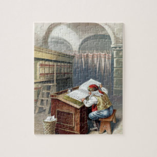 Kerstmis in vintage stijl, Sinterklaas stout of br Legpuzzel