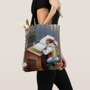 Kerstmis in vintage stijl, Sinterklaas Stout of Br Tote Bag
