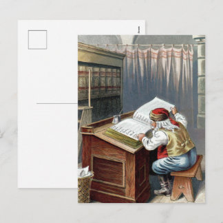 Kerstmis in vintage stijl, Sinterklaas stout of li Feestdagenkaart
