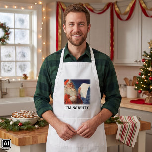 Kerstmis in vintage stijl, Sinterklaas stoute en b Standaard Schort