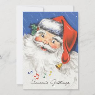 Kerstmis in vintage stijl, uitnodiging voor Santa