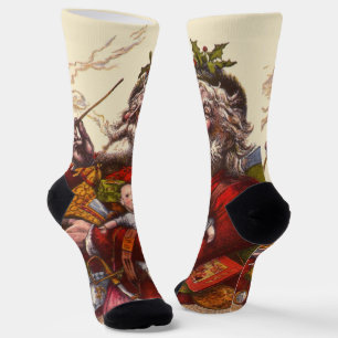 Kerstmis in vintage stijl, Victoraanse Kerstman me Sokken