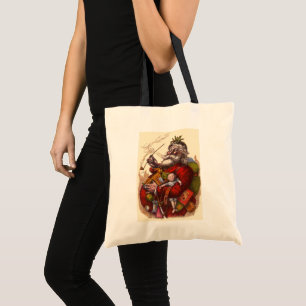 Kerstmis in vintage stijl, Victoraanse Kerstman me Tote Bag