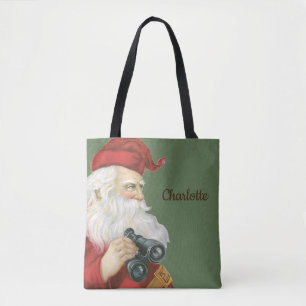 Kerstmis in vintage stijl, Victoriaanse antieke ke Tote Bag