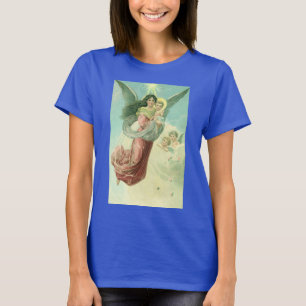 Kerstmis in vintage stijl, Victoriaanse engel met T-shirt