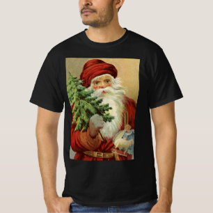 Kerstmis in vintage stijl, Victoriaanse Kerstman m T-shirt