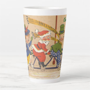 Kerstmis in vintage stijl, Victoriaanse Kerstman o Latte Mok