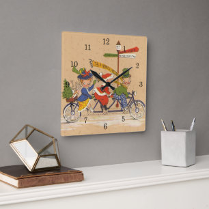 Kerstmis in vintage stijl, Victoriaanse Kerstman o Vierkante Klok