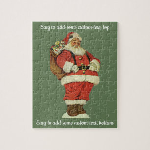 Kerstmis in vintage stijl, Victoriase Kerstman met Legpuzzel