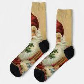Kerstmis in vintage stijl, Victorië-achtige Kerstm Sokken (Links)
