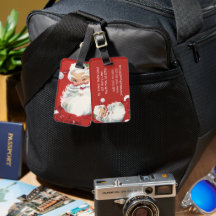 Kerstmis in vintage stijl, vrolijke Kerstman die k