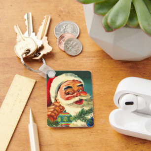 Kerstmis in vintage stijl, vrolijke retro 50's Ker Sleutelhanger