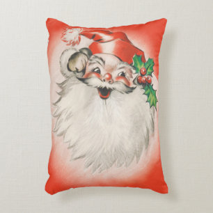 Kerstmis in vintage stijl, vrolijke retro 50s kers accent kussen
