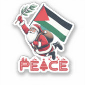 KERSTMIS IN VREDE STICKER (Voorkant)