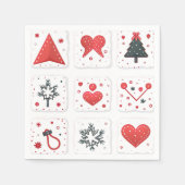 Kerstmis in vroeger dagen servet (Voorkant)