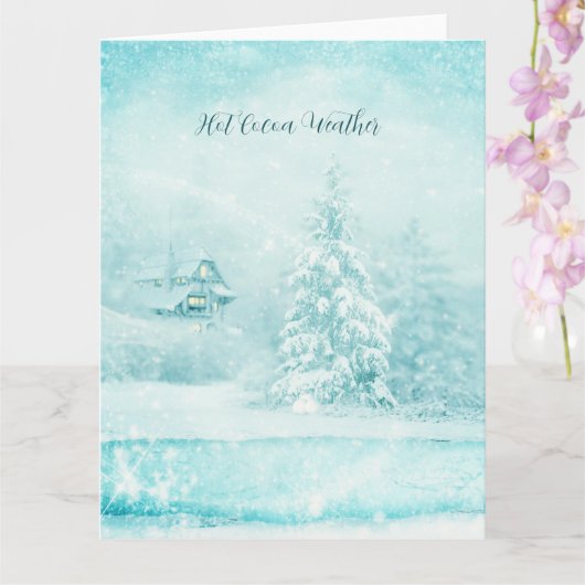 Kerstmis in warmtecawater kaart (Orchidee)